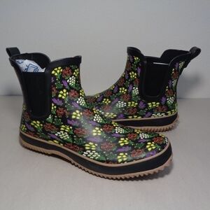 Western Chief Multicolor Floral Rain Boots Size 7 NWOB